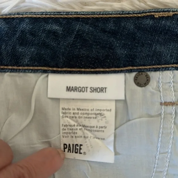 Paige Margot Orna Destructed Jean Shorts